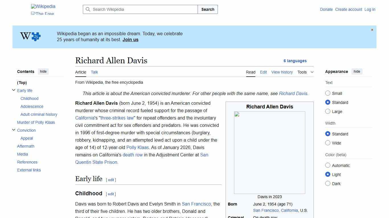 Richard Allen Davis - Wikipedia